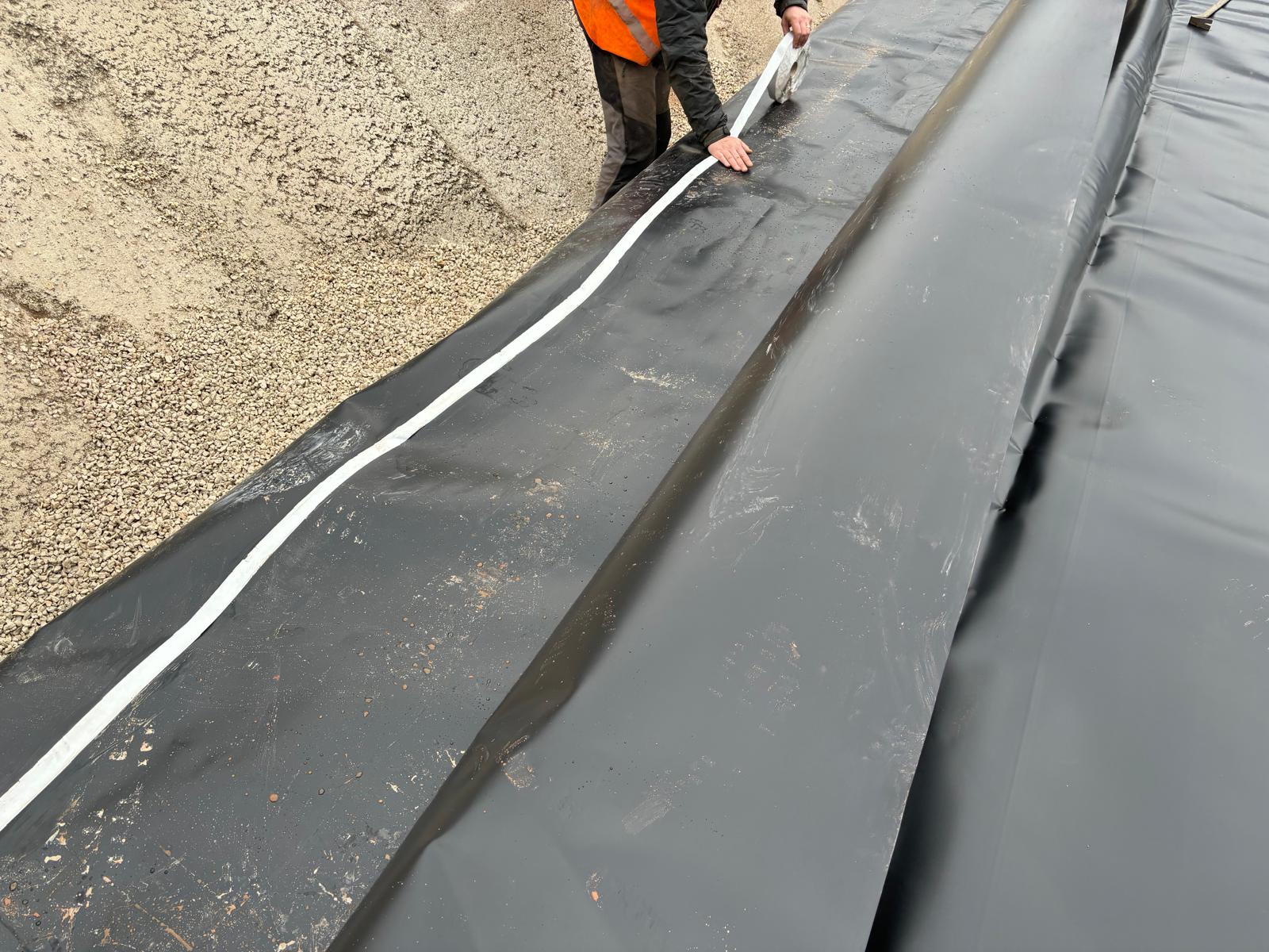 Attenuation tank excavation